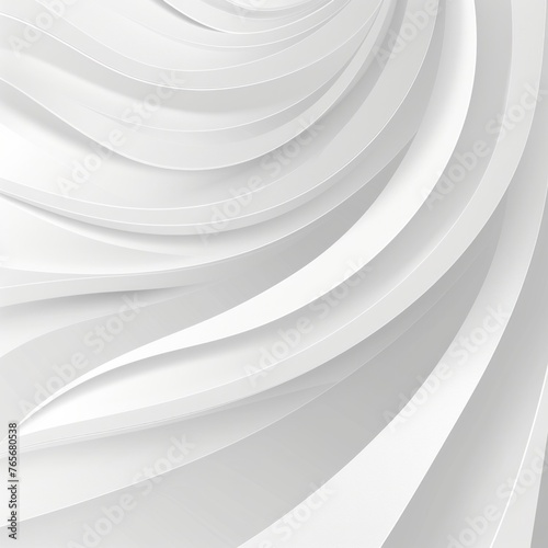 Abstract white background. Minimal geometric white light background abstract design. Generative AI