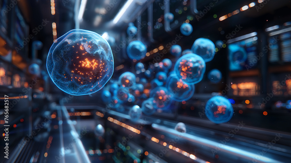 Digital Cells in Data Stream Cybersecurity Visualization