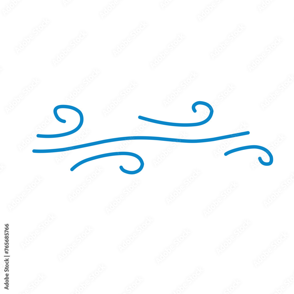 Doodle wind moving line Doodle wind moving line
