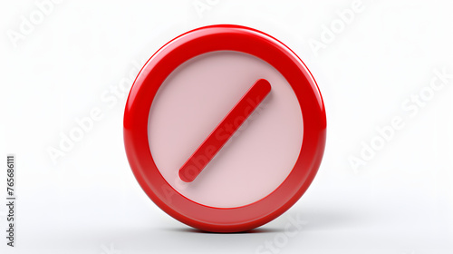 Free Download No Entry Sign icon 3d - GFXLoad
