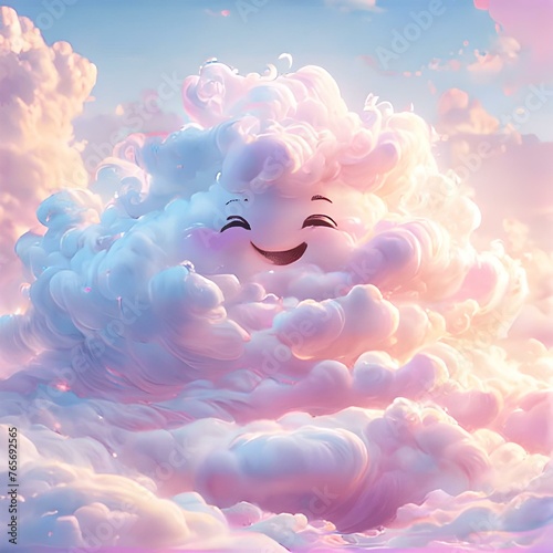 Nuvem feliz em sua densidade photo