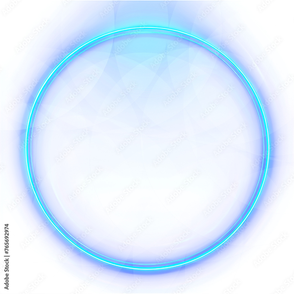 Neon ring on transparent background Neon ring on transparent background