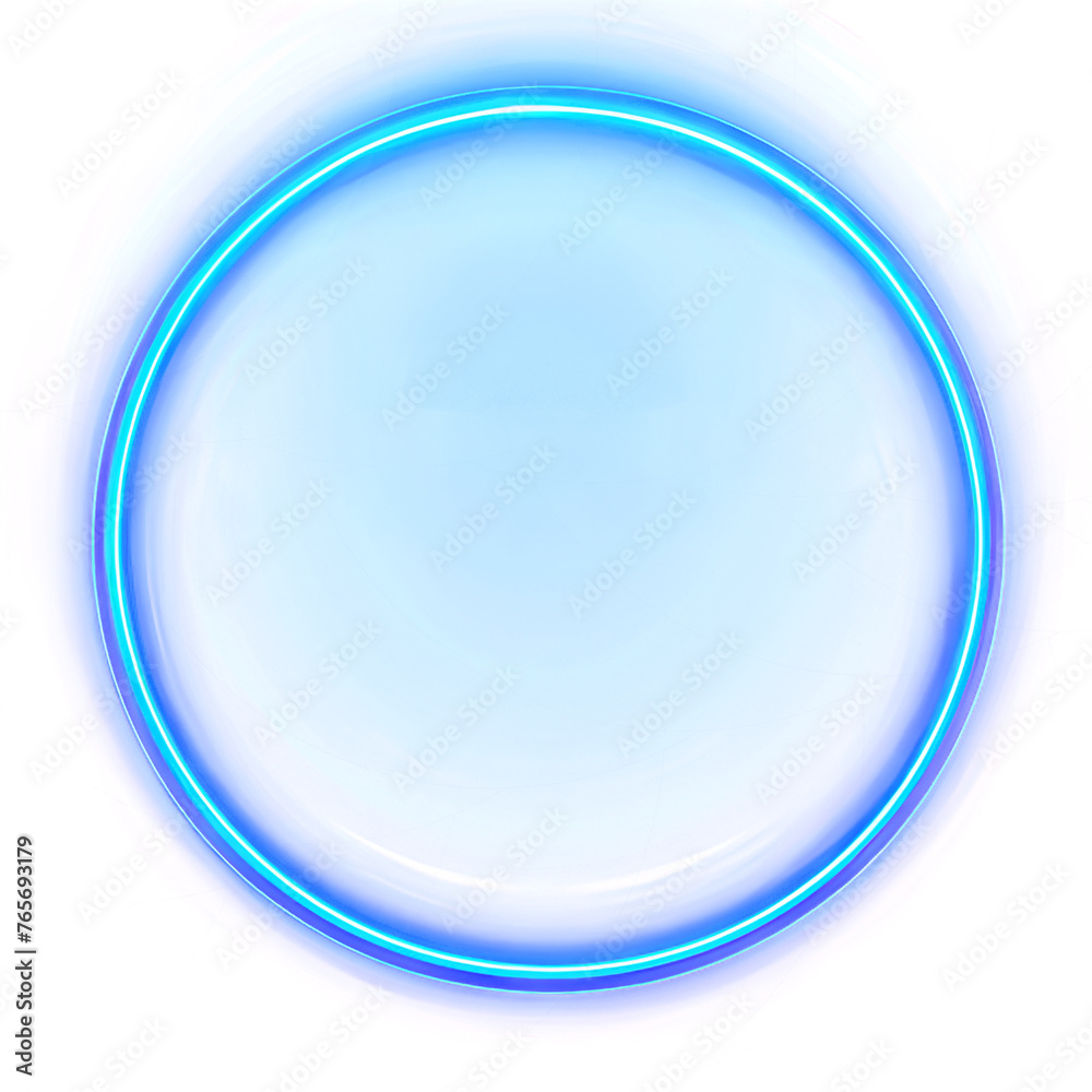 Neon ring on transparent background Neon ring on transparent background