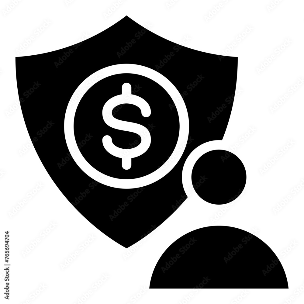 Insurance Glyph Icon Insurance Glyph Icon