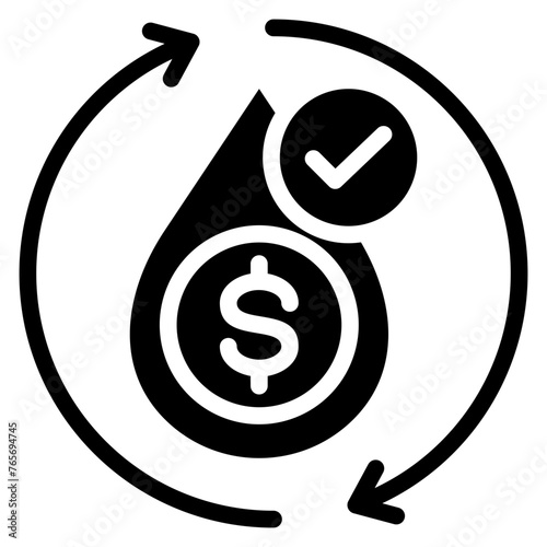 Liquidity Glyph Icon