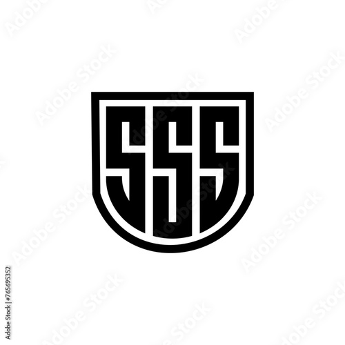 SSS letter logo design with white background in illustrator, cube logo, vector logo, modern alphabet font overlap style. calligraphy designs for logo, Poster, Invitation, etc.
