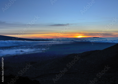 Sunset viewing at Mauna Kea, Big Island, HI, November