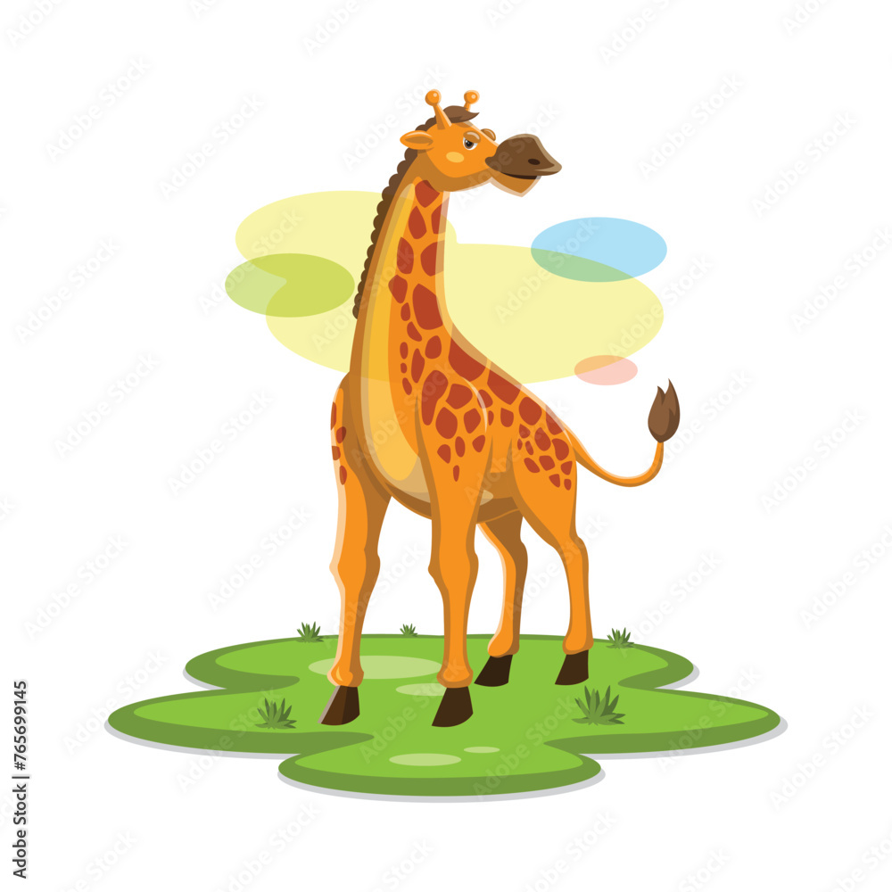 Fototapeta premium Giraffe design vector. Giraffe vector concept.