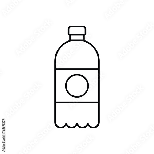 Thin Line Mineral Water vector icon