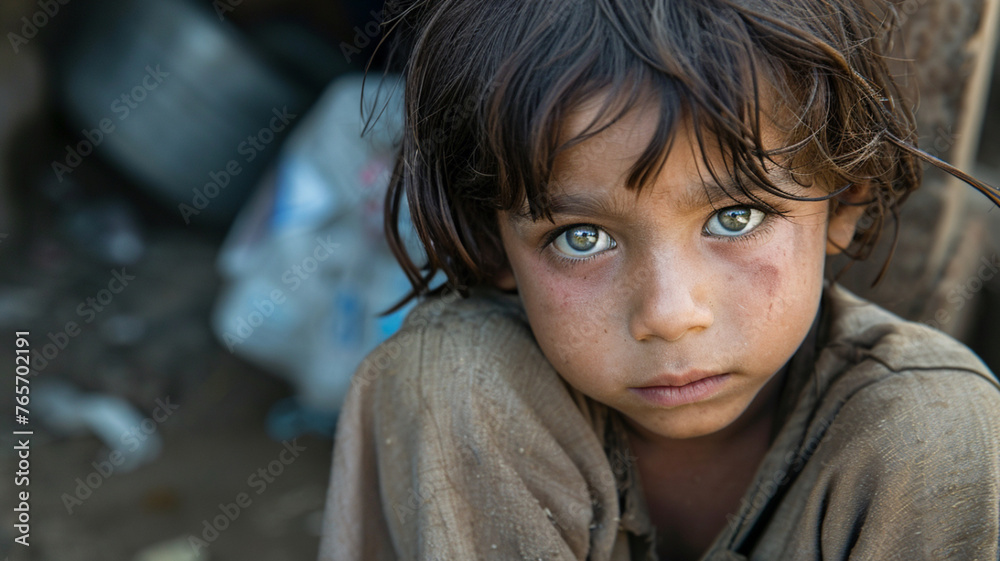 portrait of a poor dirty hungry child in the streets of a third world country portrait of a poor dirty hungry child in the streets of a third world country