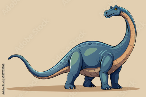 brontosaurus is formidable and elegant full body