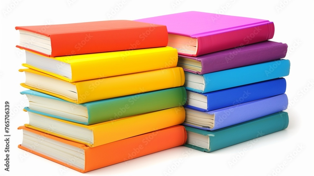colorful book clipart on a white background colorful book clipart on a white background