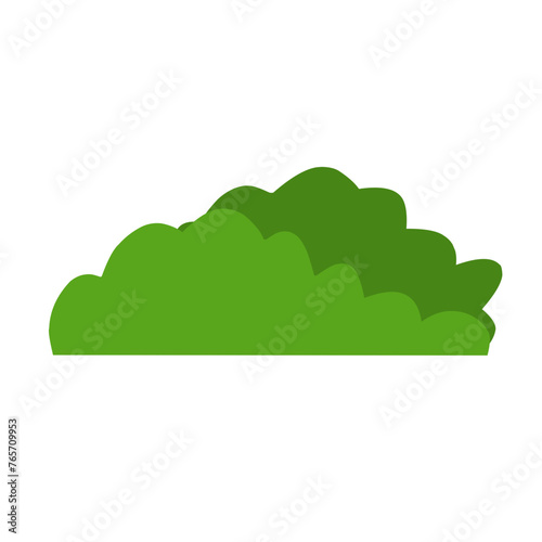 Collection of cartoon bushes,green color.Set of isolated vector illustration design elements