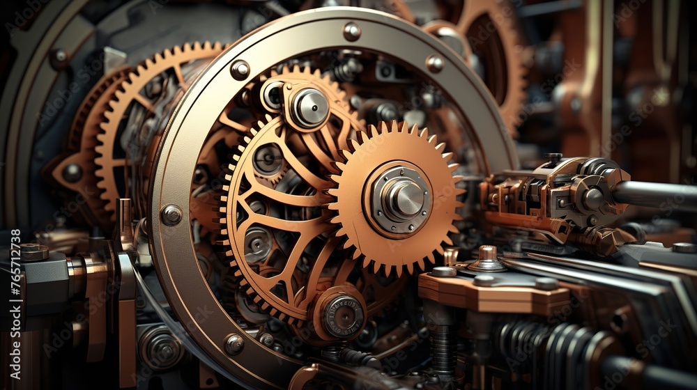 old watch mechanism, abstract background with a futuristic design old watch mechanism, abstract background with a futuristic design