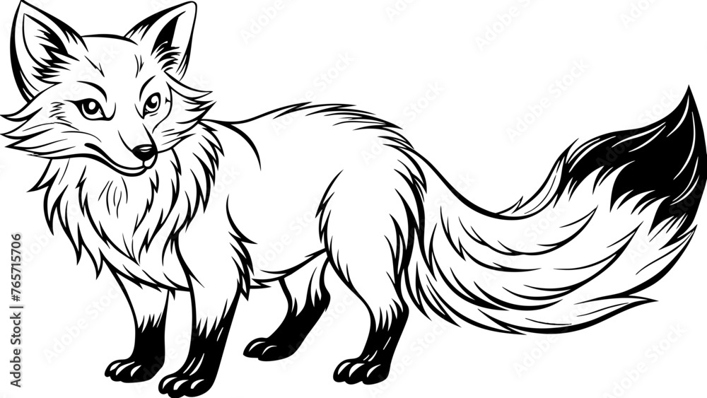a fox vector illustration a fox vector illustration
