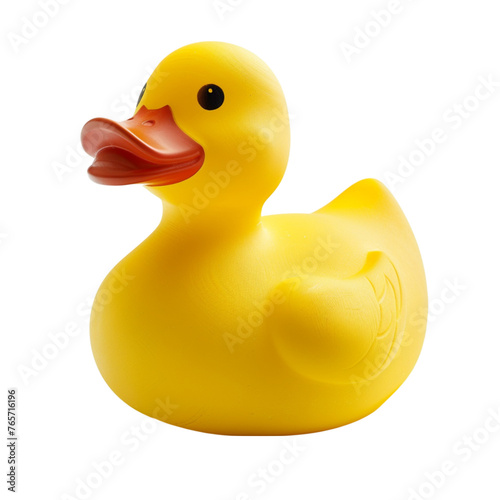 rubber duck isolated on white background. With clipping path