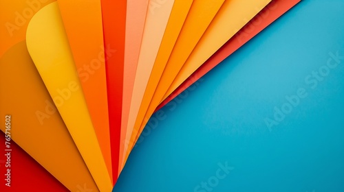 A yelp of color contrasting against a background with ample copy space, creating a dynamic visual impact photo