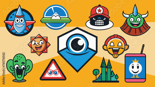 abstract-logos-collection vector illustration 