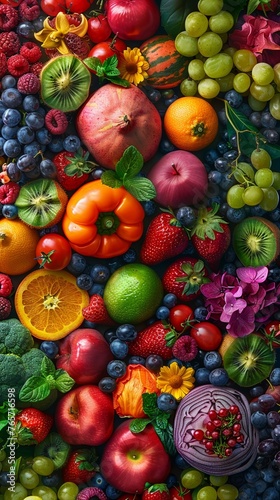 Capture the essence of future food with a close-up shot - vibrant colors  innovative textures  and futuristic elements Show how food will evolve to meet the needs of tomorrow