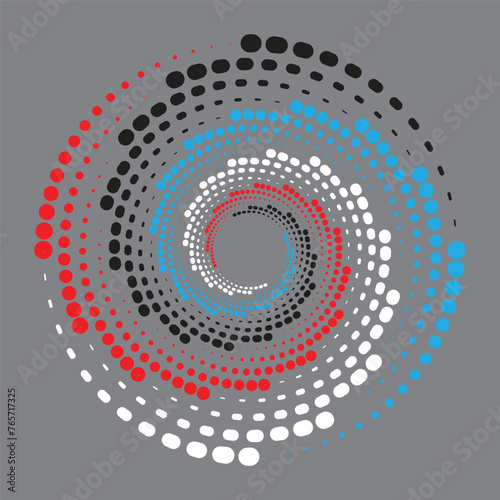 Halftone, circle, abstract, vector, Tempale