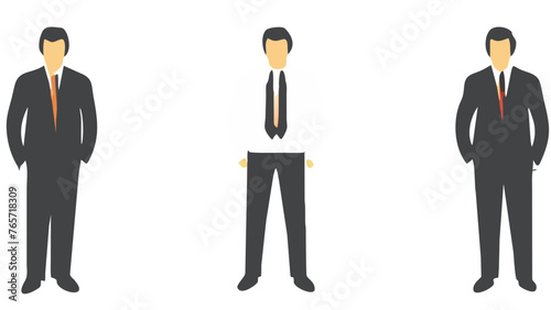 "People Icons: Illustrative Set Portraying Diversity and Community Unity"