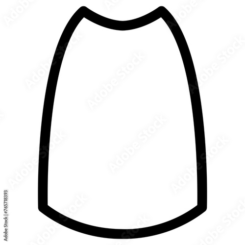 skirt icon, simple vector design
