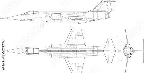 Lockheed_F-104C_Starfighter-svg vector file.eps