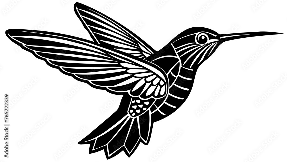 Obraz premium Flying bird and svg file