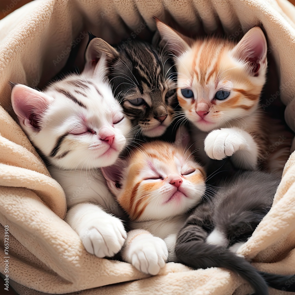 kittens in a basket