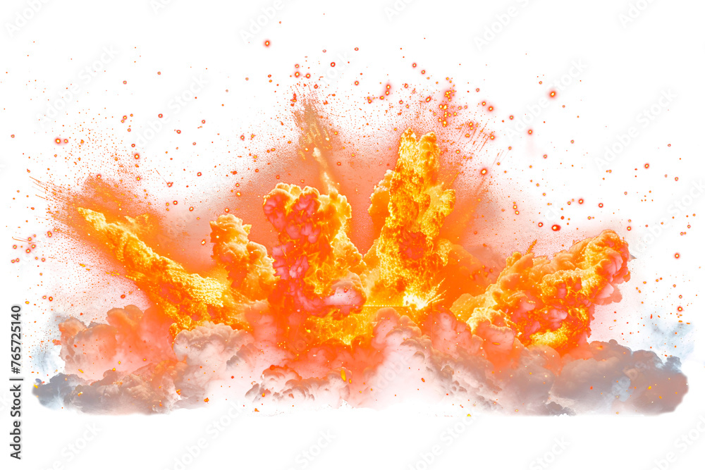Bomb explosion effect, transparent background isolated png Bomb explosion effect, transparent background isolated png