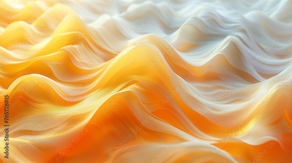 Obraz premium Abstract orange and white waves background