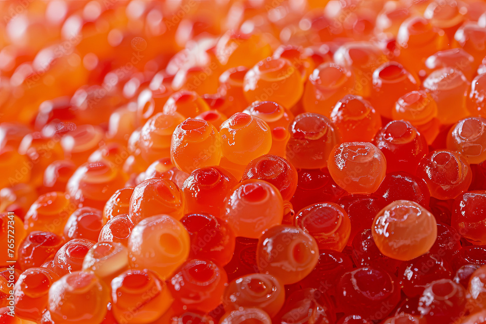 Heap of red salmon roe Heap of red salmon roe