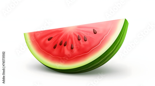Watermelon fruit Icon 3d