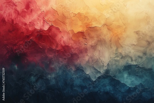 Abstract color gradient, blurry background and film grain texture, template with elegant design concept, minimal style composition, smooth soft and warm bright hipster illustration. photo
