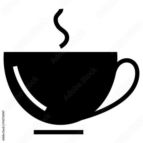 teacup icon, simple vector design