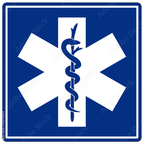 Hospital entrance sign