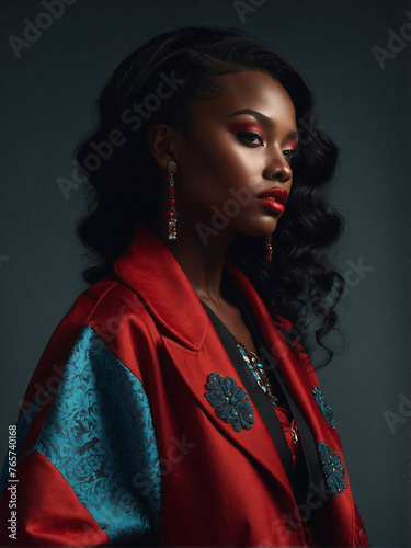 Ebony Elegance Celebrating the Beauty of Black Women photo
