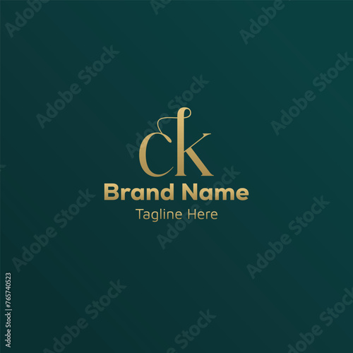 Initial based creative ck logo