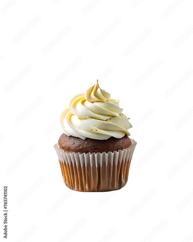 cupcake with white cream cupcake with white cream