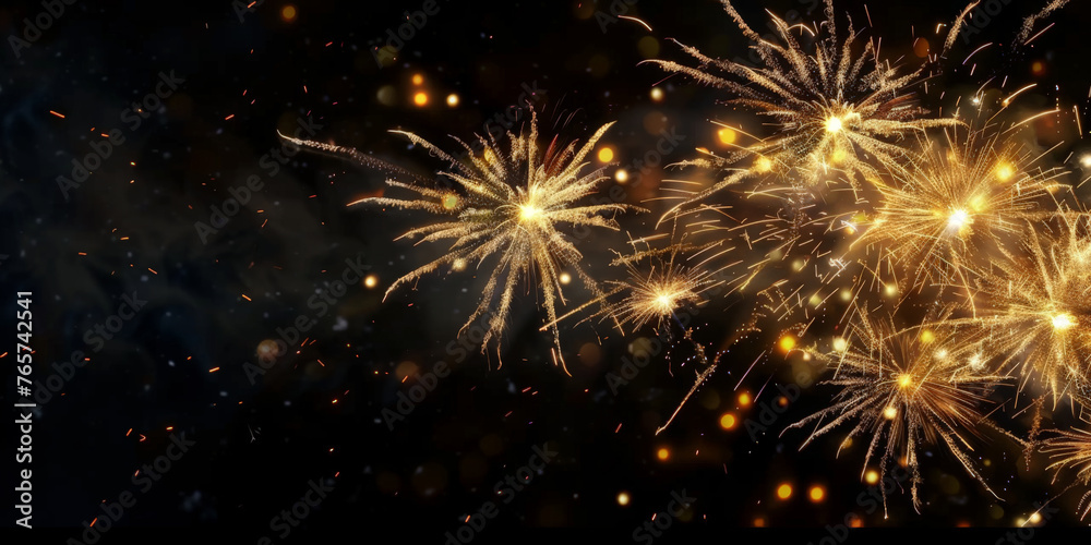 firework  on dark background,  New Year's Eve, New Year background