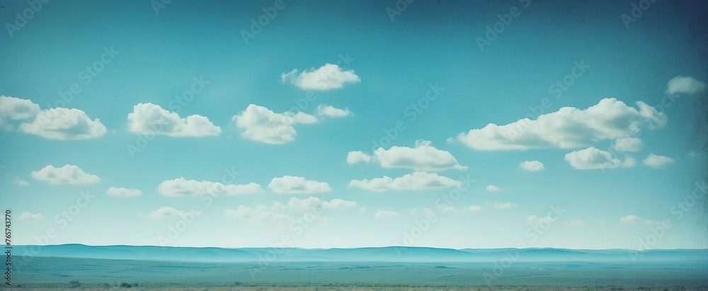 Sky blue gradient grunge rough vintage flat texture surface background from Generative AI