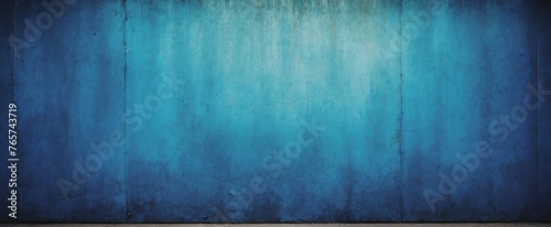 Royal blue gradient grunge rough vintage flat texture surface background from Generative AI