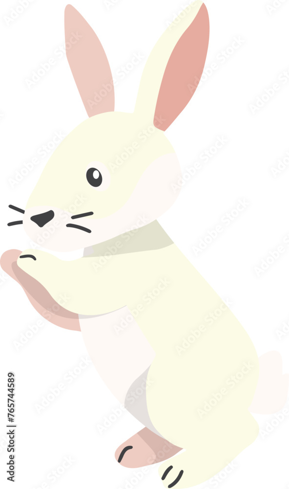 Cute rabbits, wild animals and pets, Easter Cute rabbits, wild animals and pets, Easter
