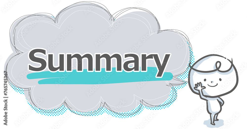 【Summary】吹き出し付き白い人のアイキャッチ