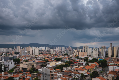 Arial view from the North area of the city São Paulo, Brazil.