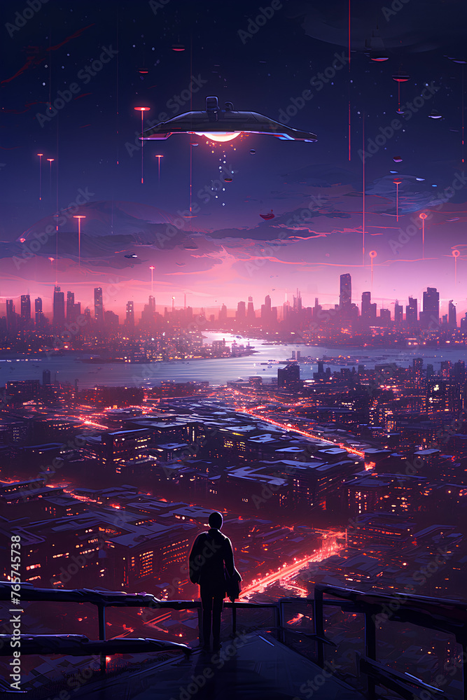 Fototapeta premium The Essence of a Dance: Minimalism in Motion