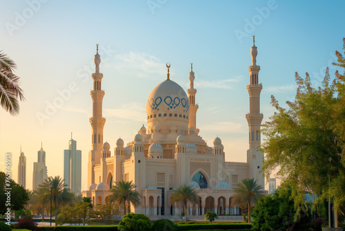 photo of Jumeirah Mosque Dubai landmark city photo
