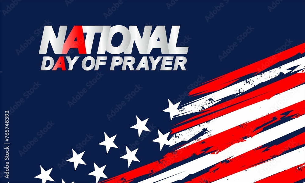 National day of prayer in United States. Suitable for Poster, Banners, background and greeting card. National day of prayer in United States. Suitable for Poster, Banners, background and greeting card.