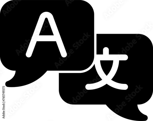 Language translation Icon. Translate Vector. Translator Symbol.