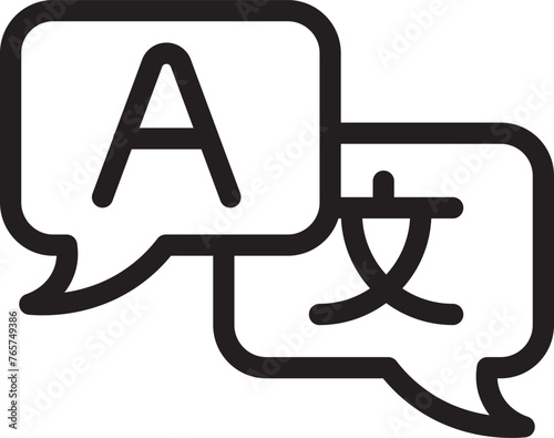 Language translation Icon. Translate Vector. Translator Symbol.